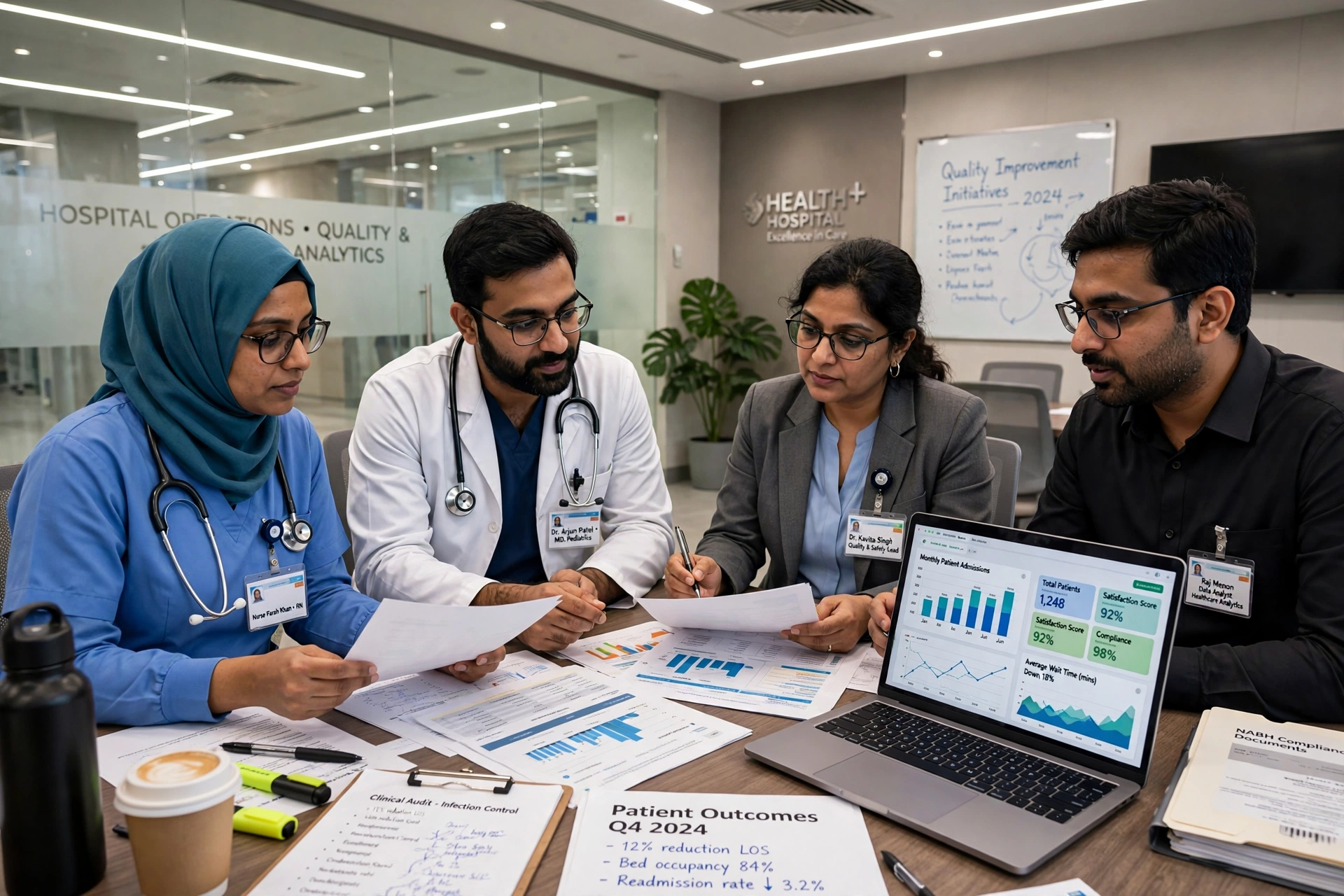 Healthcare professional reviewing claim documentation